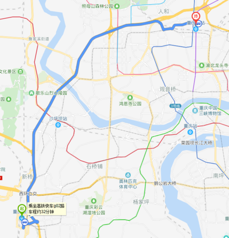 重庆火车北站到合川怎么走