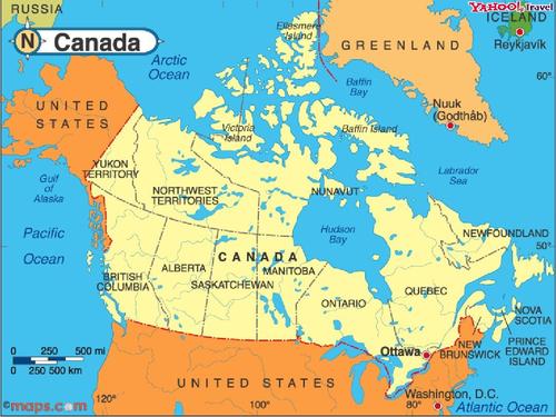 加拿大是哪个洲