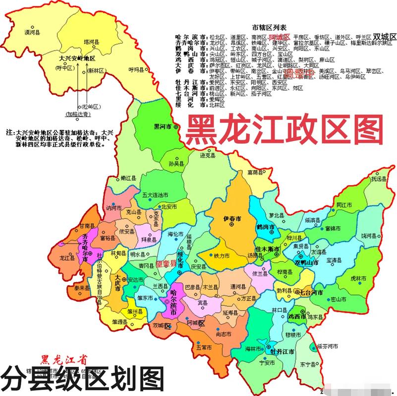 黑龙江省有多少个县市