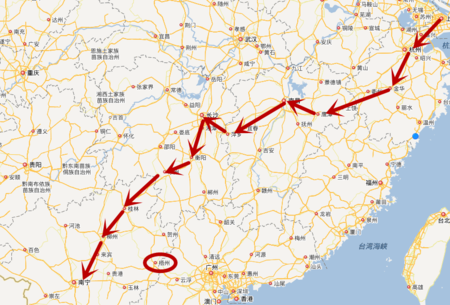 上海到梧州火车途经哪些站