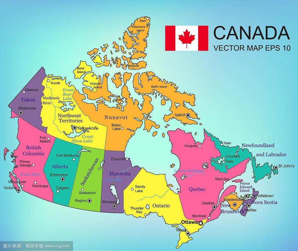 加拿大地图像什么