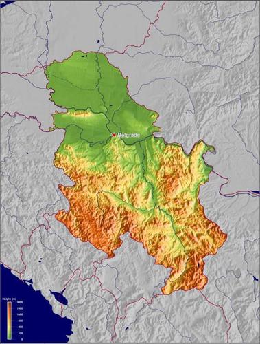 塞尔维亚 地形