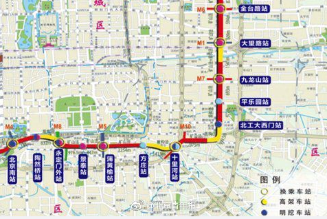 北京地铁一号线经过哪些站