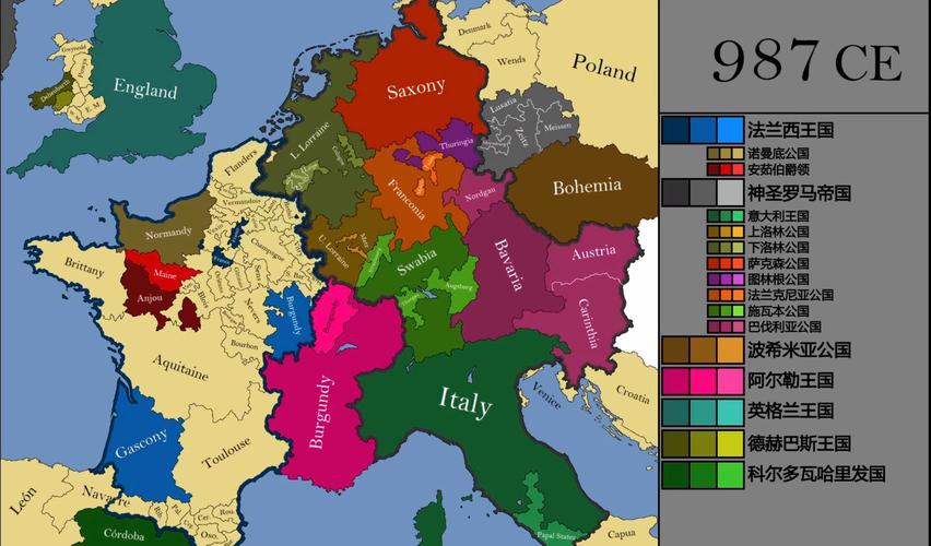 中世纪欧洲地图发生了什么变化