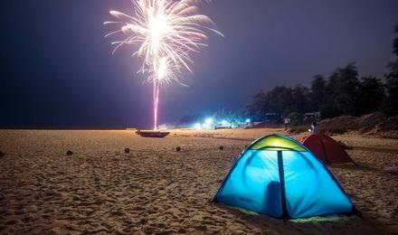 惠州那些海滩能晚上游过夜有帐篷