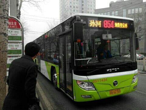 北京854路公交