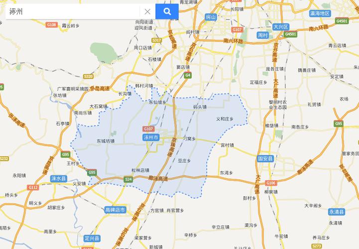 河北省地图涿州属于地级市吗