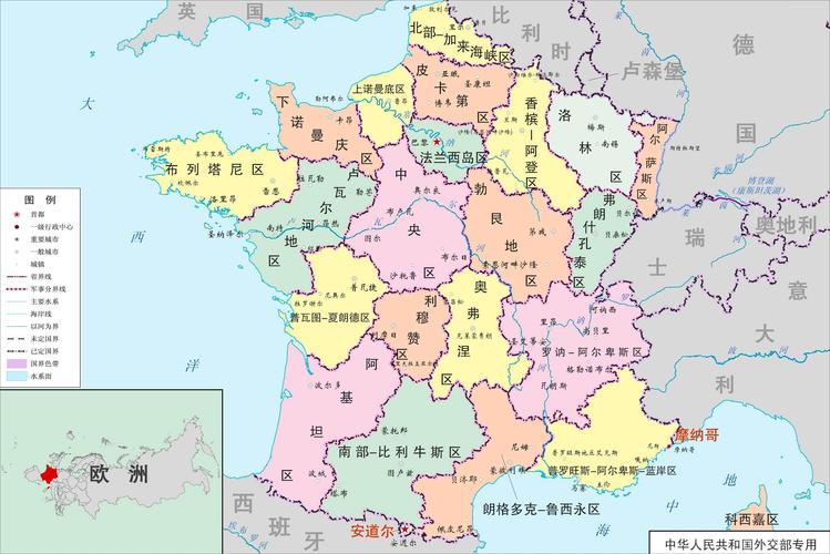 法国地图有什么岛