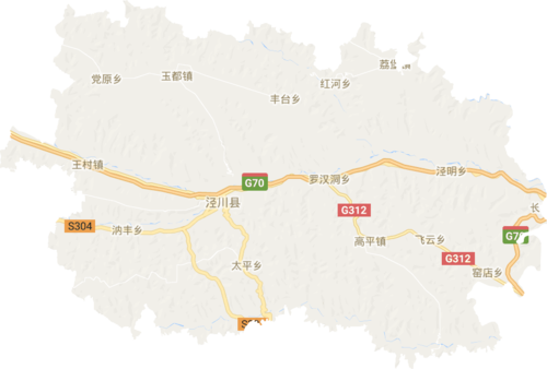 甘肃地图平凉径川县有几个乡镇