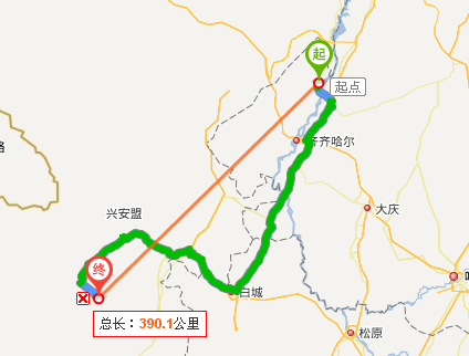 齐齐哈尔到甘南县有多少公里