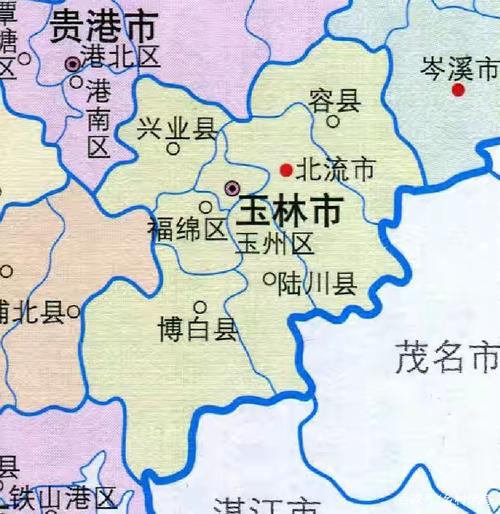 广西玉林有几个县