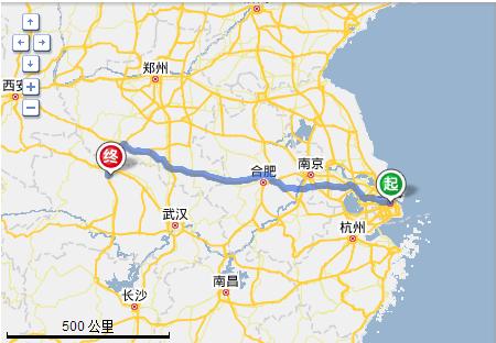 上海开往襄阳沿途经哪些站