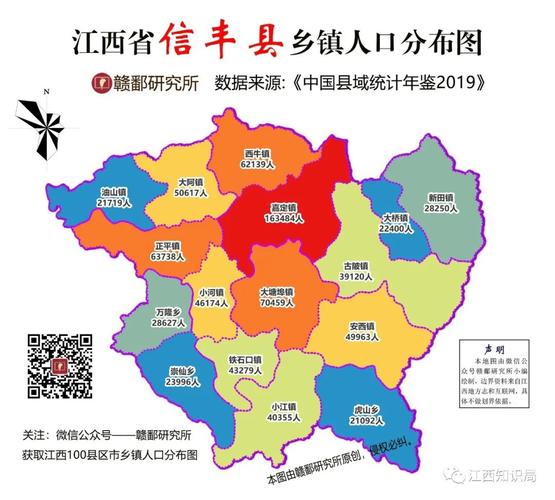 江西省赣州市信丰县有几个镇