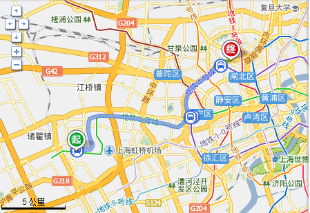 上海汽车客运总站离火车站多远