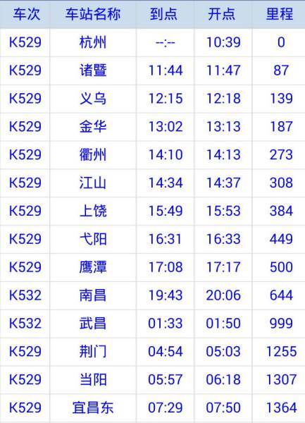 k529次列车在杭州哪个站乘坐