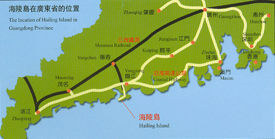 广东省海陵岛地理位置