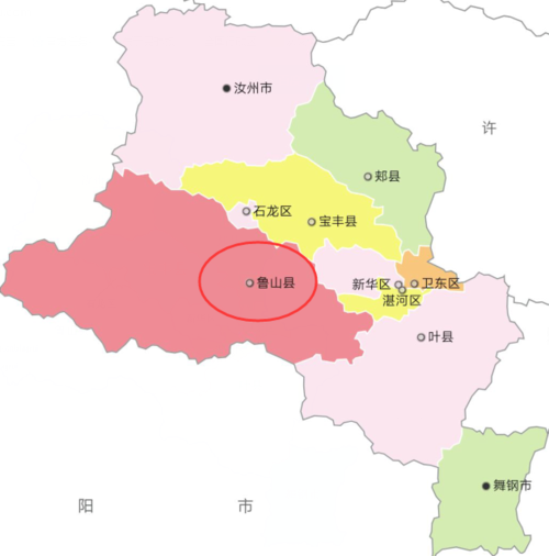 河南鲁山属于许昌地区吗