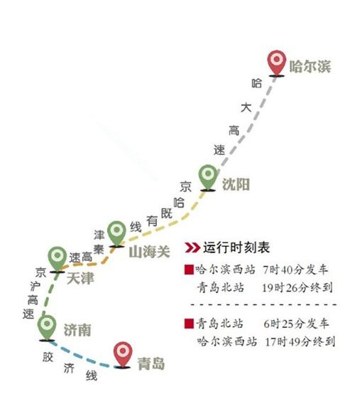 沈阳到哈尔滨高铁正常通车吗