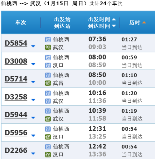 深圳到湖北仙桃的高铁多少钱 要坐多久