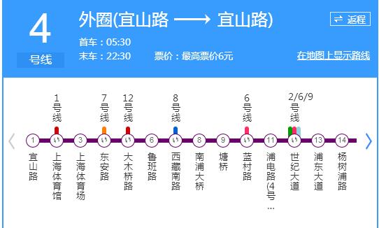 到上海火车站坐地铁几号线