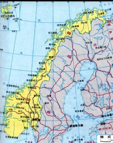 挪威在地球的哪个位置
