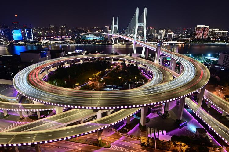 上海南浦大桥夜景最佳角度