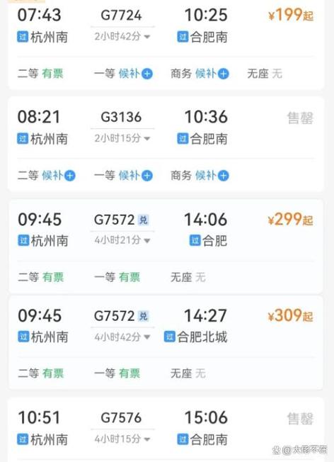 杭州火车南站每天几点开始卖票