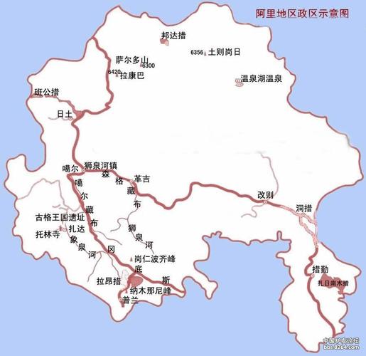 冈仁波齐峰地图位置