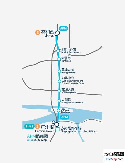 广州地铁apm线沿途景点