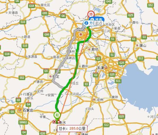 北京到衡水多少公里