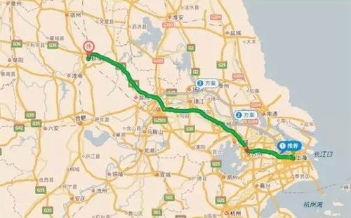 上海到蚌埠高速经过哪些城市