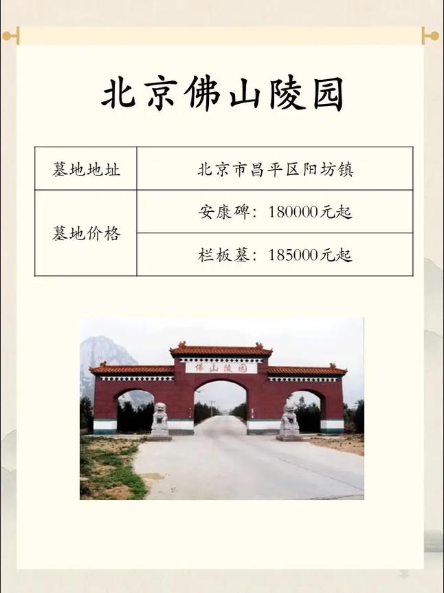 北京哪的墓地便宜