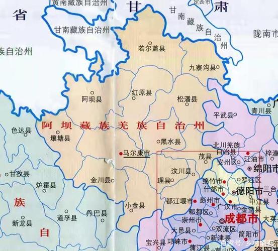 阿坝县在四川的那个地理位置