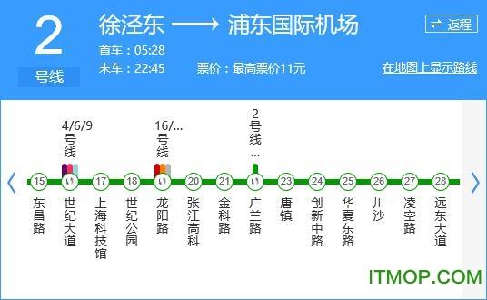 上海地铁2号线怎么区分终点