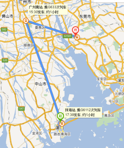 九江到虎门的G633途经哪些站