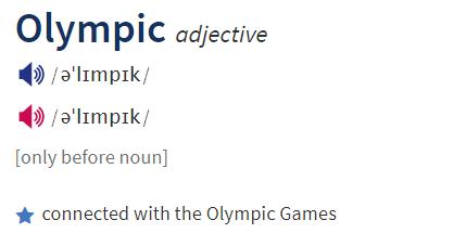 olympic这个词什么意思