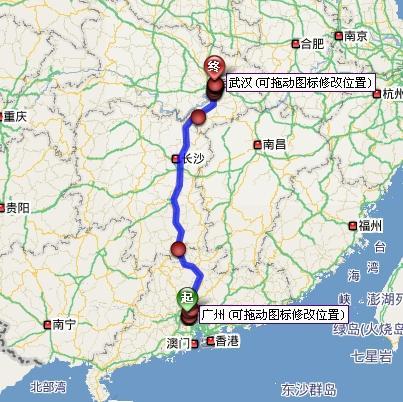 武汉到广州的最近路线怎么走