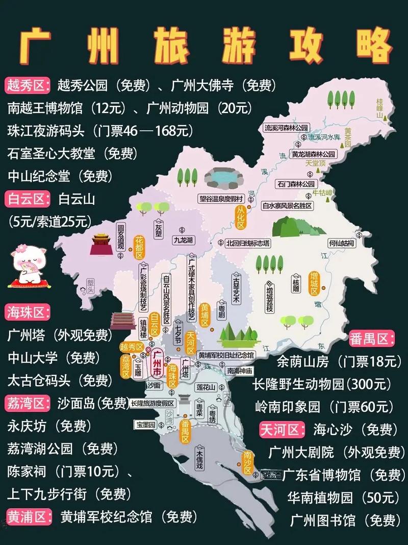 求一个广州市区一日游攻略尽量花钱少的