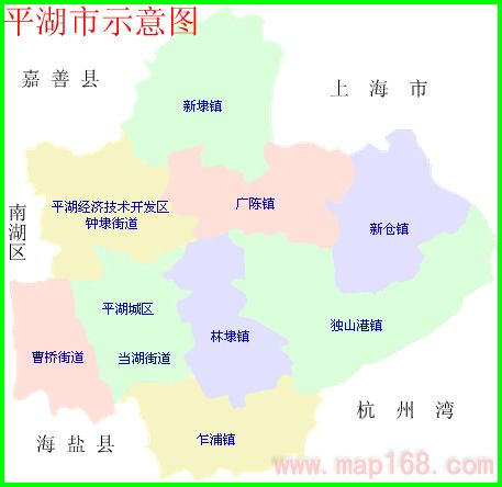 嘉兴平湖地图