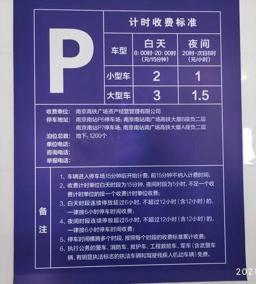 南京火车站地下停车场停两天大概费用多少