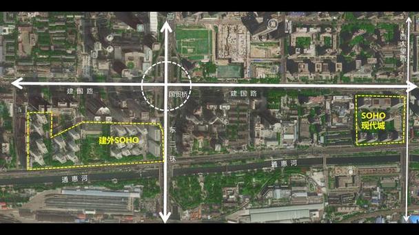 北京建外SOHO的地理位置