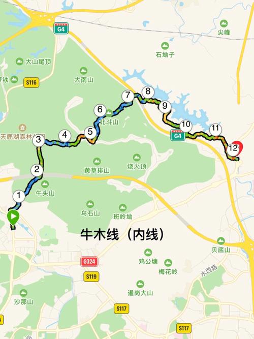 广州徒步登山经典路线