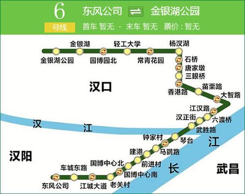 武汉地铁6号线的经过路线