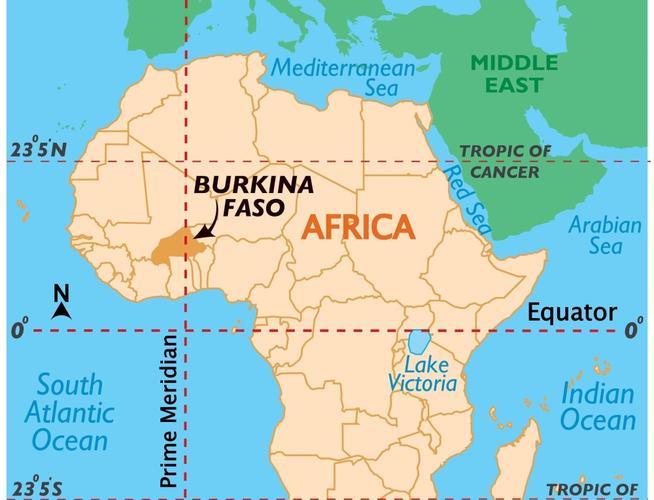 布基纳法索地图位置