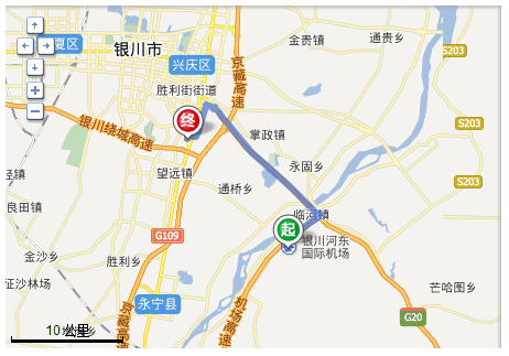 银川火车站怎么到河东机场