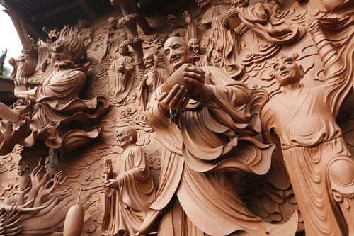 四川绵阳圣水寺雕塑是什么材质