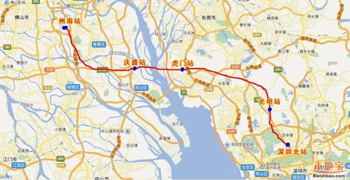 广州南站坐高铁到深圳哪个站呢