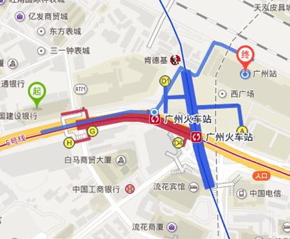 广州火车站到广州市汽车客运站有多远