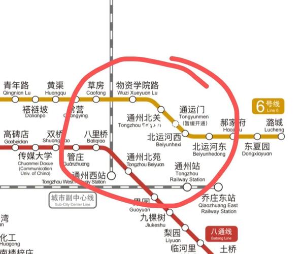 北京六号线的枢纽站是哪里